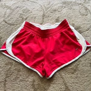 Red Nike Dri-Fit Shorts - SIZE M
